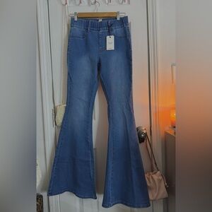 Forever 21 Classic Blue Wide Leg Jeans
